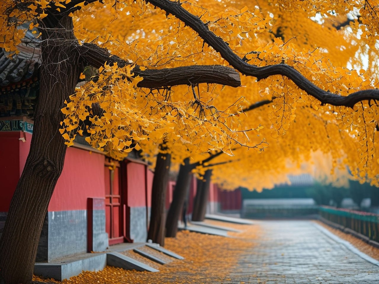 北京香山与故宫秋景