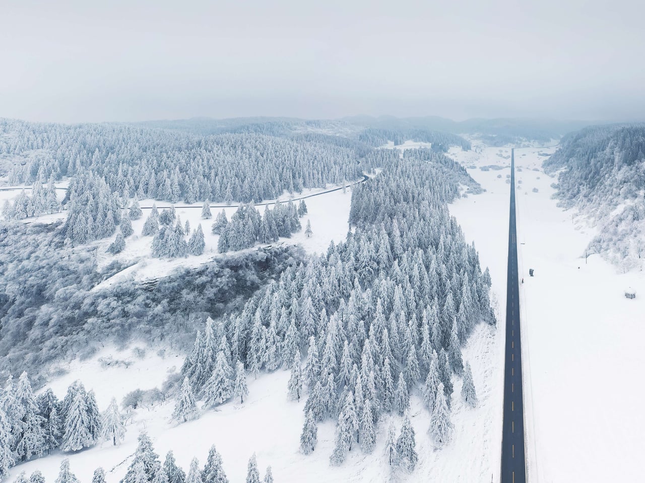 重庆雪景与火锅