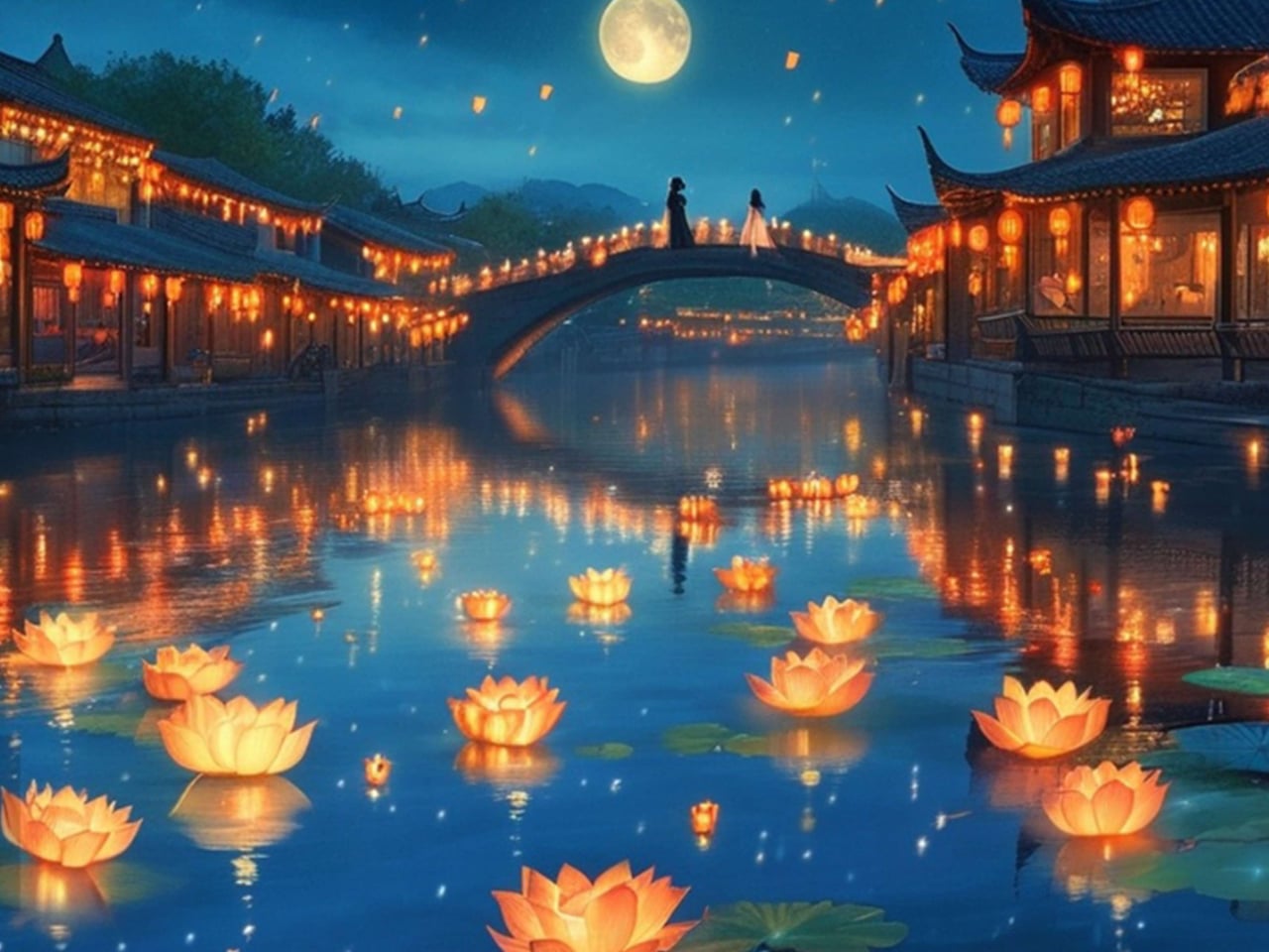 七夕节浪漫场景